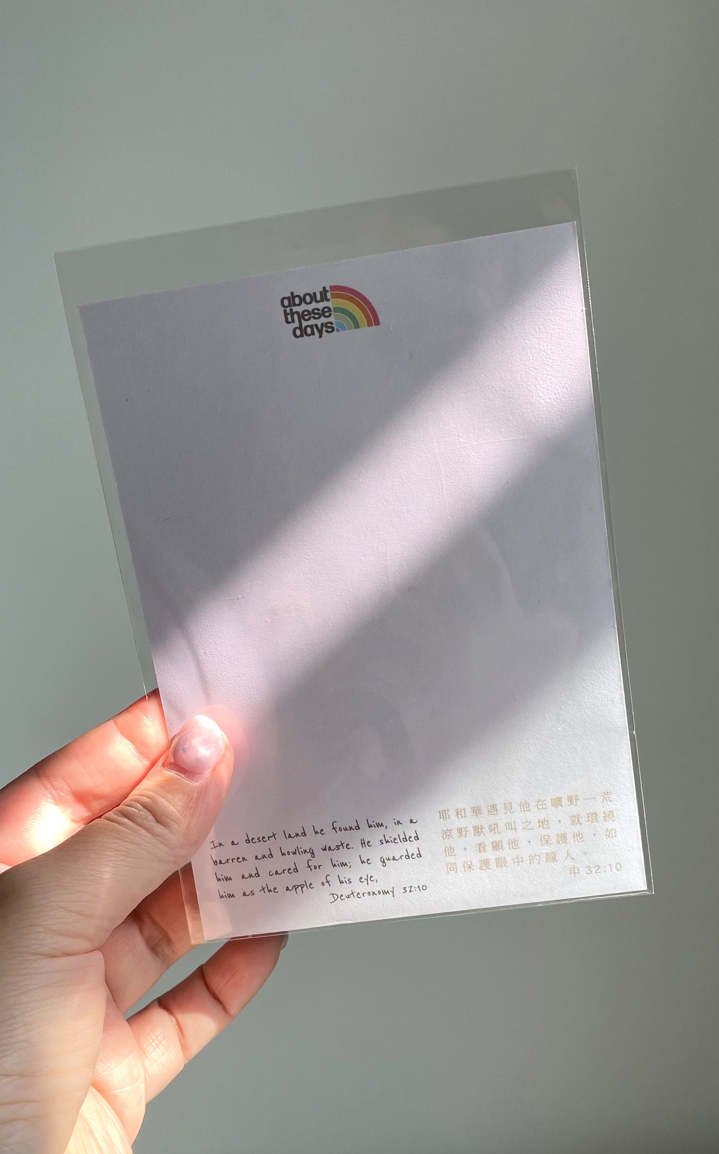 【Postcard | 明信片】Apple of my eye 眼中瞳人