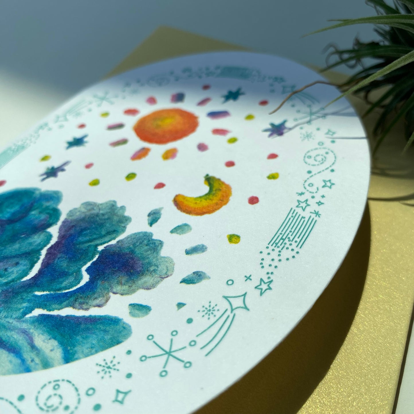 【Greeting card | 心意卡】Sun moon 晝夜星辰