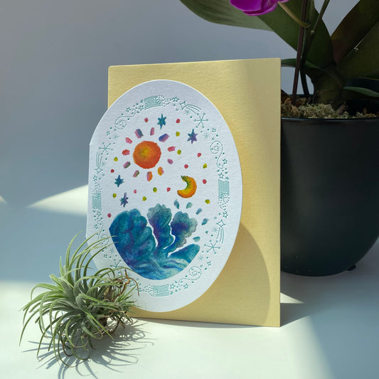 【Greeting card | 心意卡】Sun moon 晝夜星辰