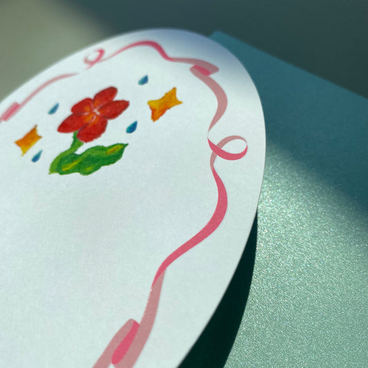 【Greeting card | 心意卡】Watered 甘霖嬌花