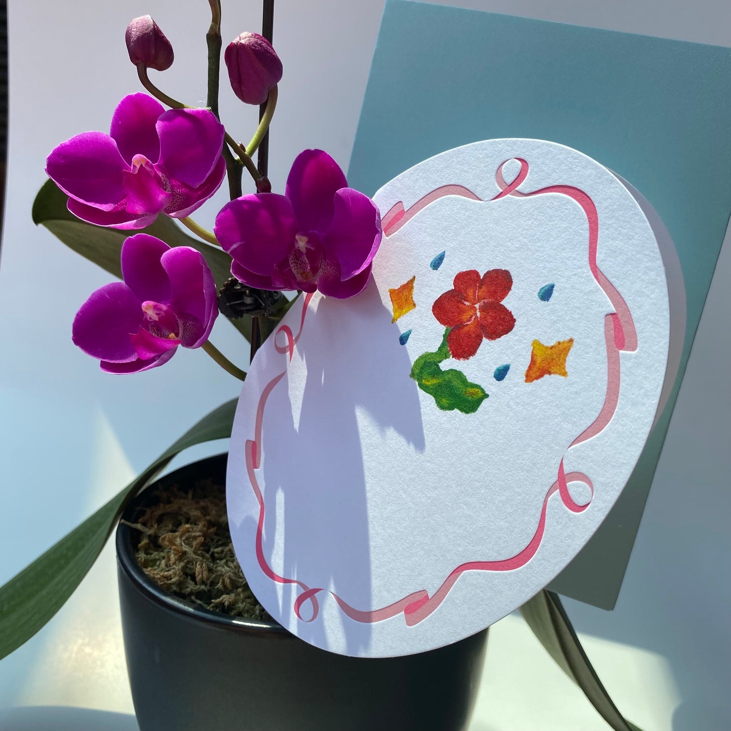 【Greeting card | 心意卡】Watered 甘霖嬌花