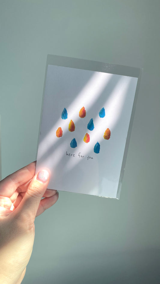 【Postcard | 明信片】Here for you 淚雨