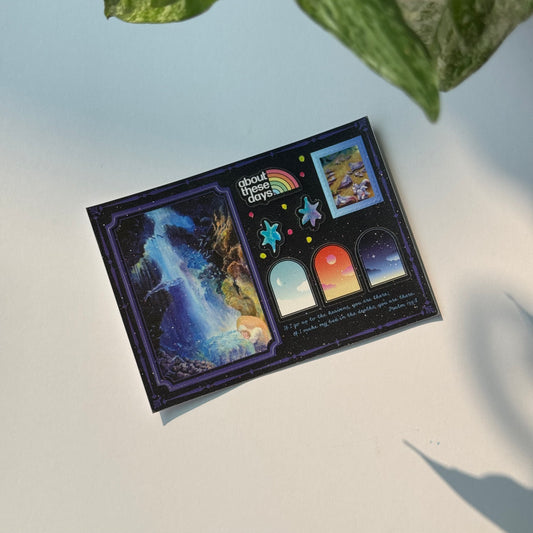 【A6 Sticker Sheet | A6貼紙】In the depths 深海