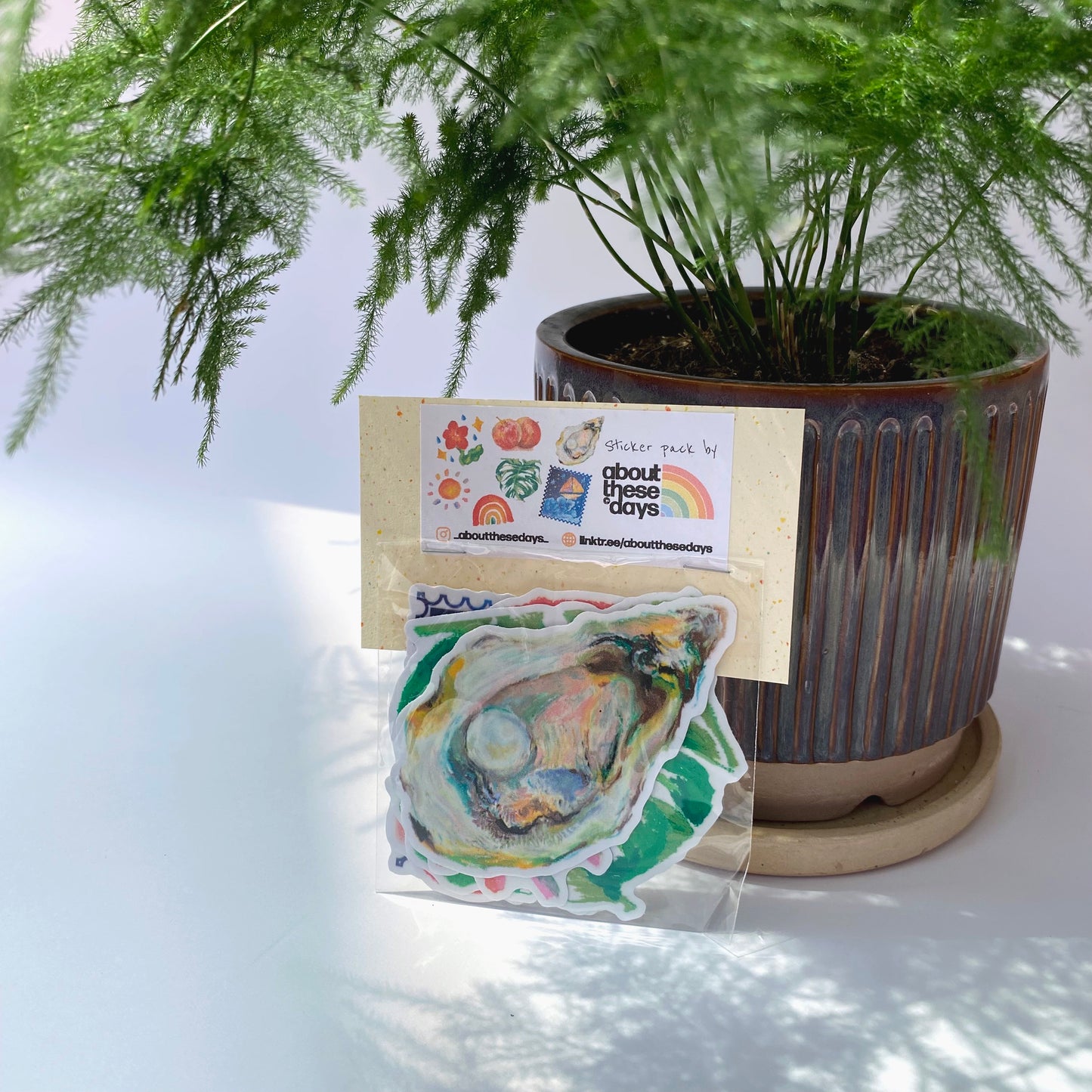 【PVC Sticker | 防水貼紙】Cute Oil Pastel Illustration Series
